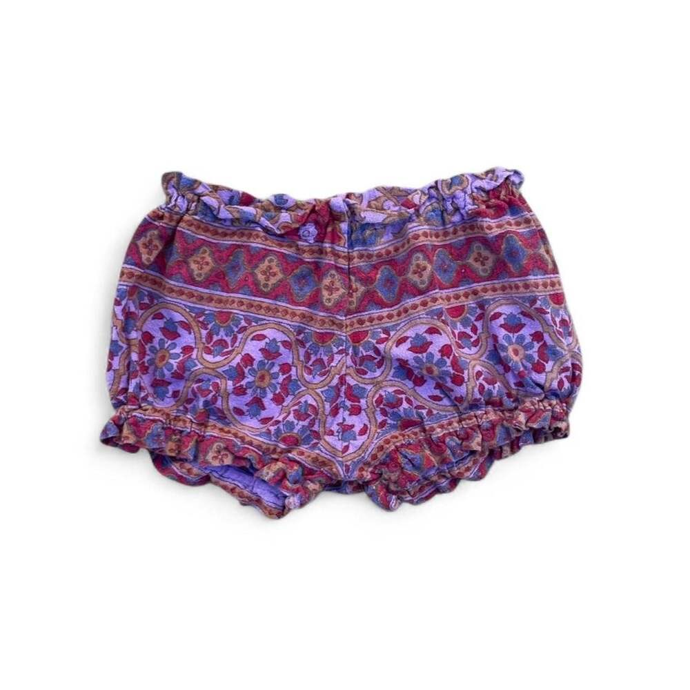 Vintage 2000s Boho Floral Purple Print Bloomers
